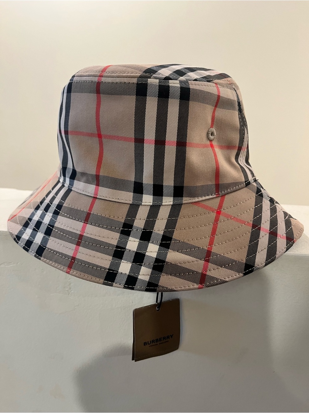 Burberry Kids Beige Bucket Hat